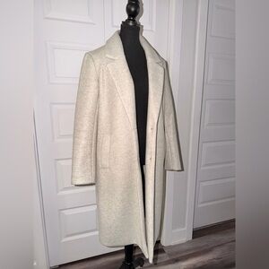 Elegant Cream Women’s Overcoat